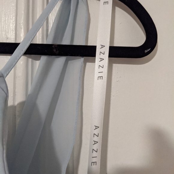 Azazie Ginger Gown in Mist - Picture 9 of 10